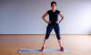 Übung „öffnen Sie Ihre Beine“, um die Fettschicht zu entfernen auf dem Bauch und verlieren Gewicht minus 40 kg