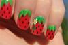 Erdbeeren auf den Nägeln - Nagel Design-Ideen