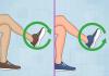 Top 6 Übungen mit Schmerzen in den Füßen, Knien und Hüften