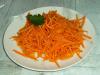 Karotten in Koreanisch: schnelles Rezepte Lieblingssalat